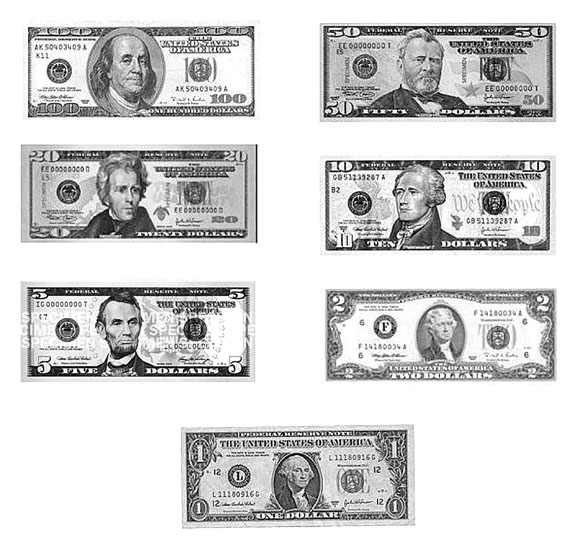 Деньги Черно Белое Фото