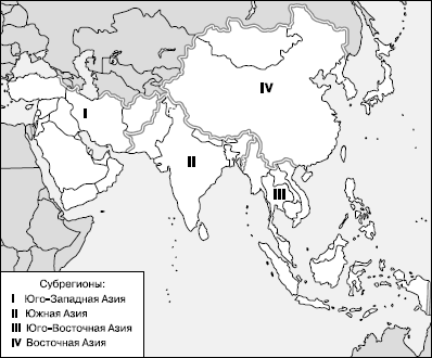 Карта Стран Азии Со Столицами На Русском